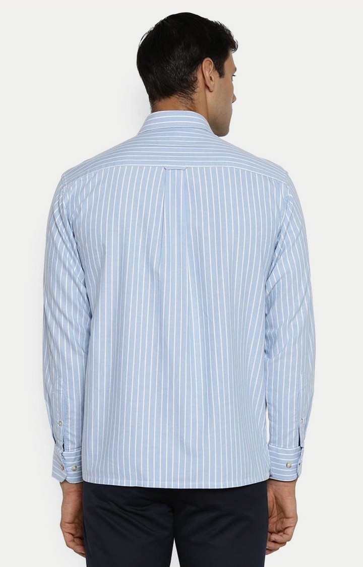 ColorPlus | Blue Striped Casual Shirt 3