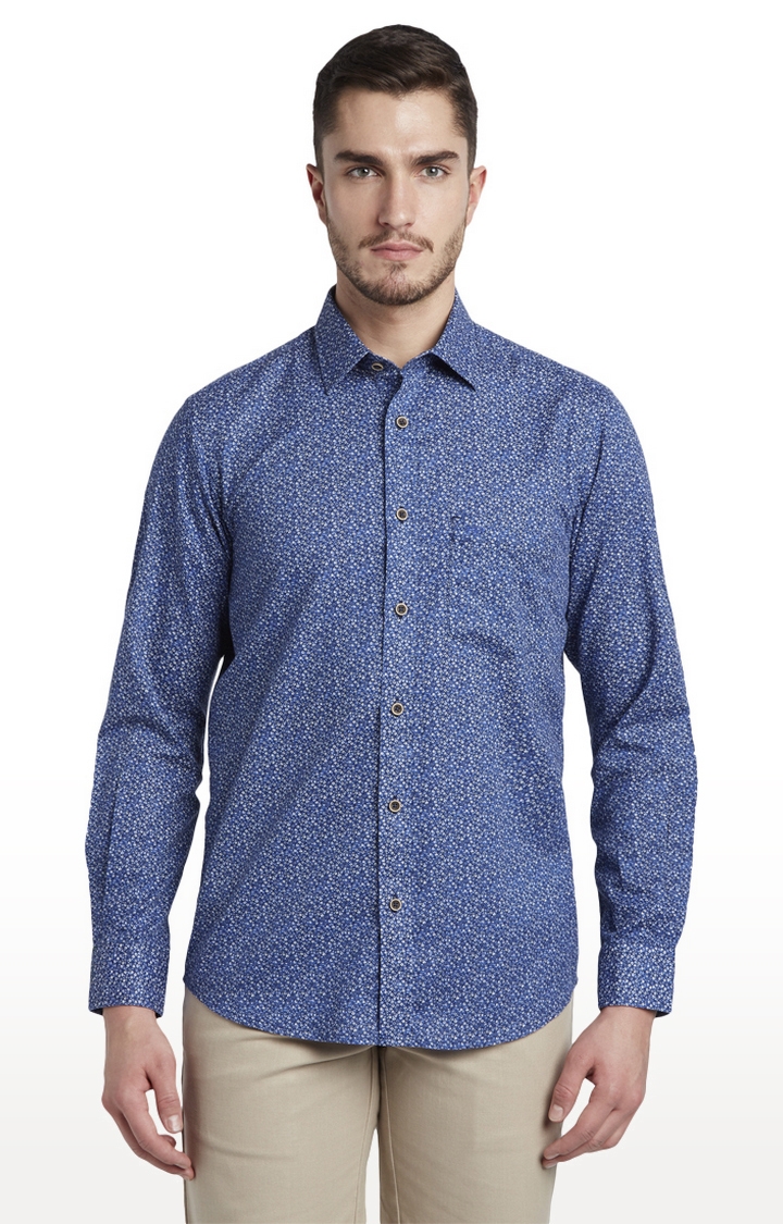 ColorPlus | ColorPlus Blue Casual Shirt 0