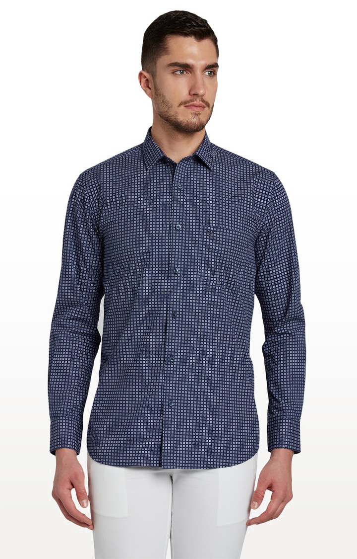 ColorPlus | ColorPlus Blue Formal Shirt For Men 0
