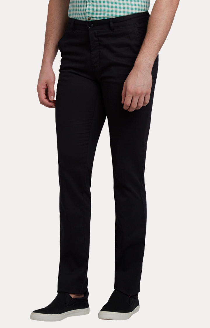 ColorPlus | Black Flat Front Formal Trousers 2