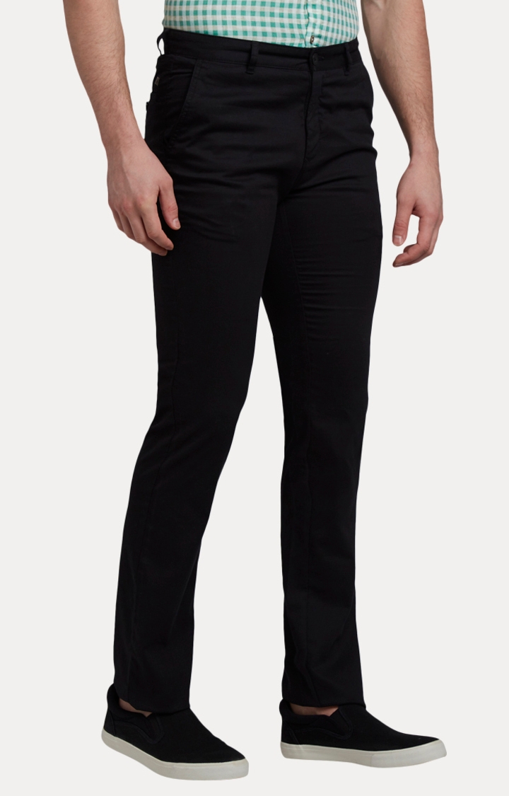 ColorPlus | Black Flat Front Formal Trousers 3