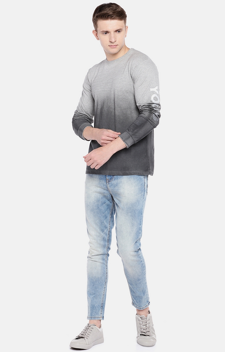 globus | Blue Solid Tapered Jeans 1