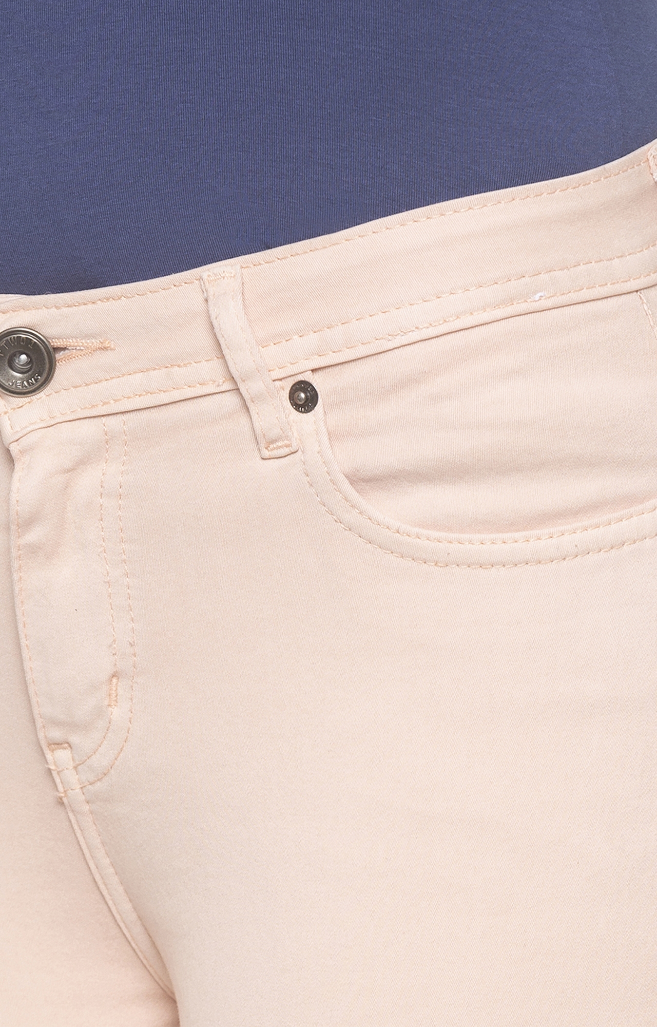 globus | Pink Solid Tapered Jeans 4