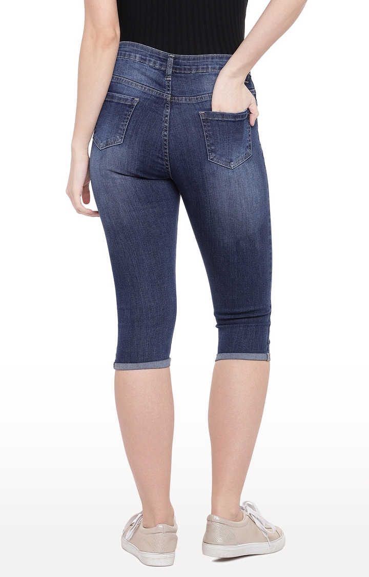 globus | Blue Ripped Tapered Jeans 3