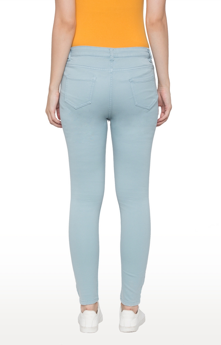 globus | Blue Solid Slim Fit Jeans 3