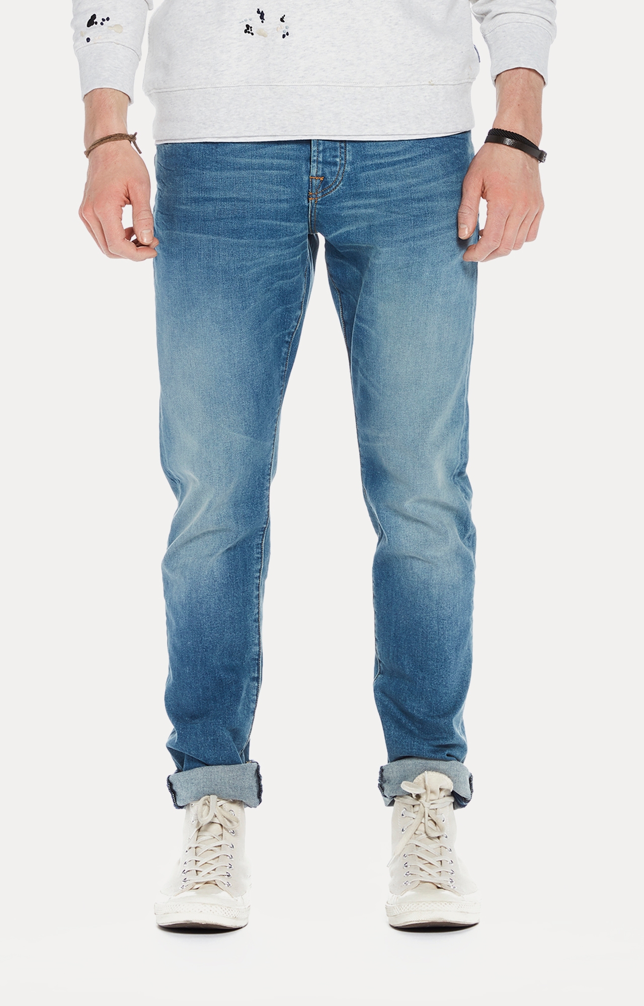 Scotch & Soda | Blue Solid Straight Jeans 0
