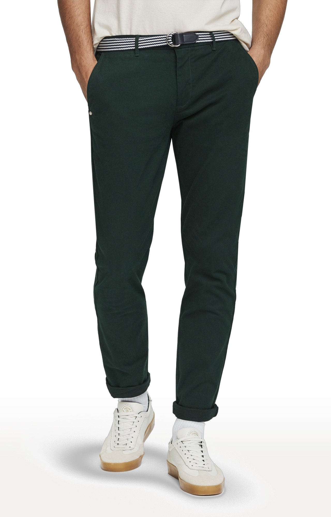 Bottle Green Tapered Chinos