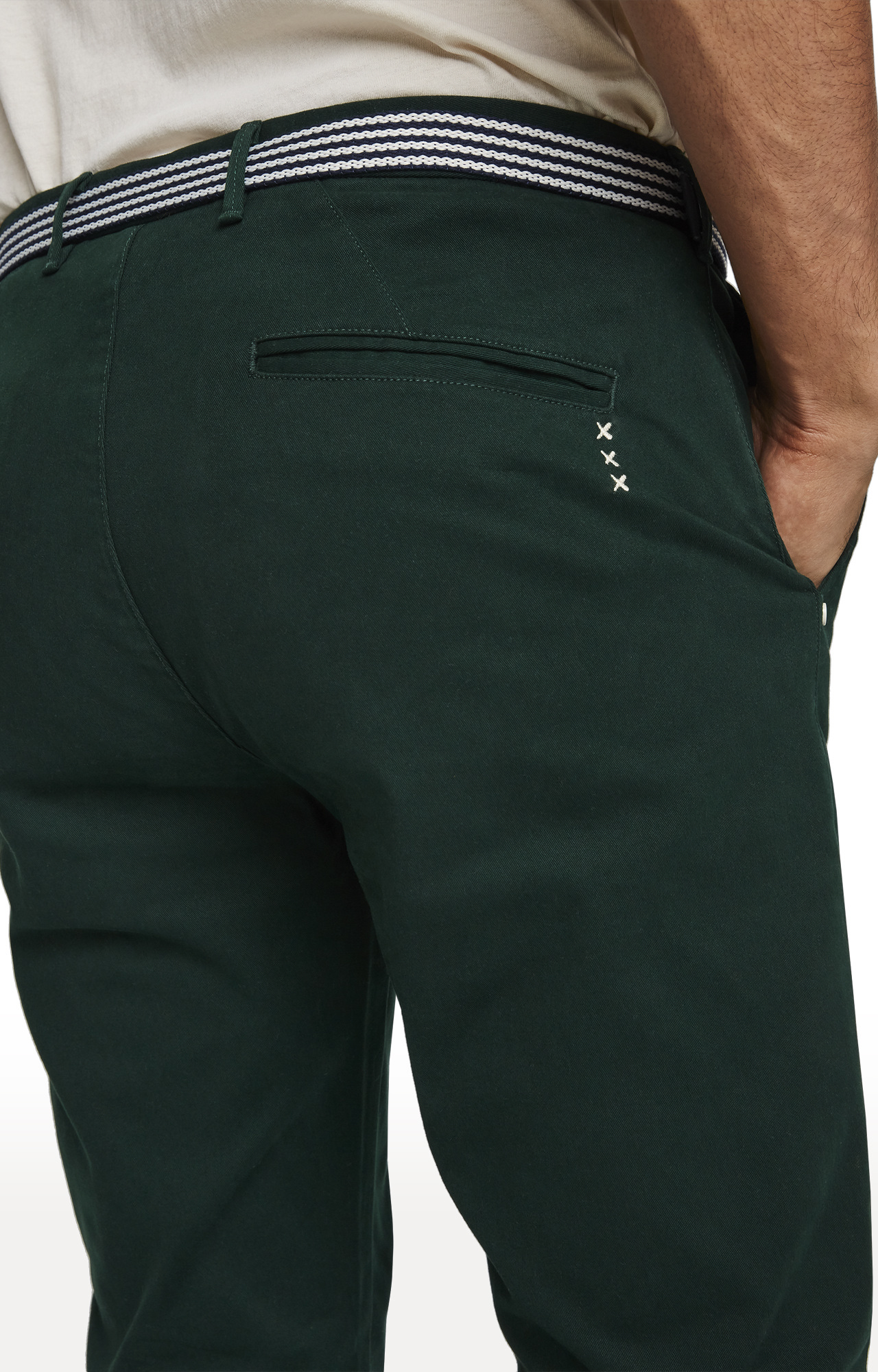 Bottle Green Tapered Chinos