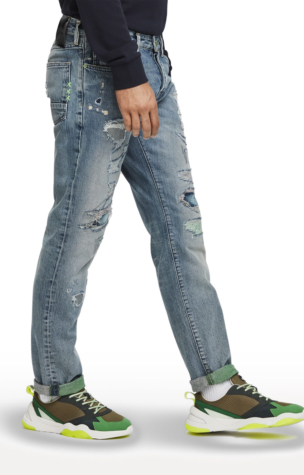 Blue Ripped Lot 22 Vernon Jeans