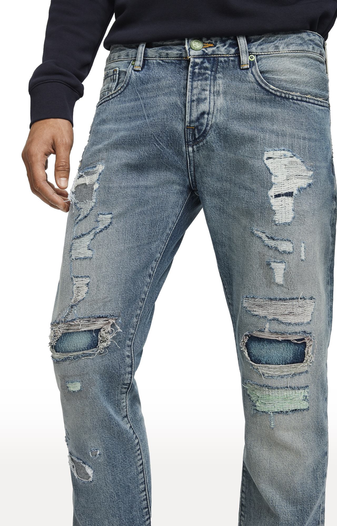 Blue Ripped Lot 22 Vernon Jeans