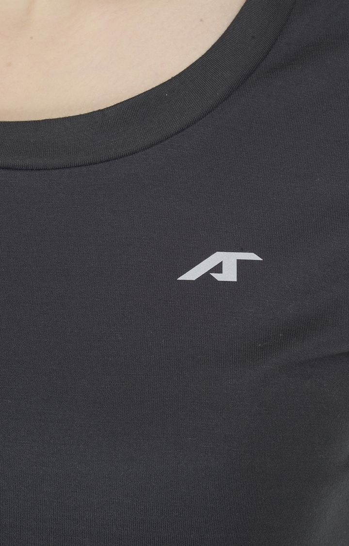 ALCIS | ALCIS Black Solid T-Shirt 4