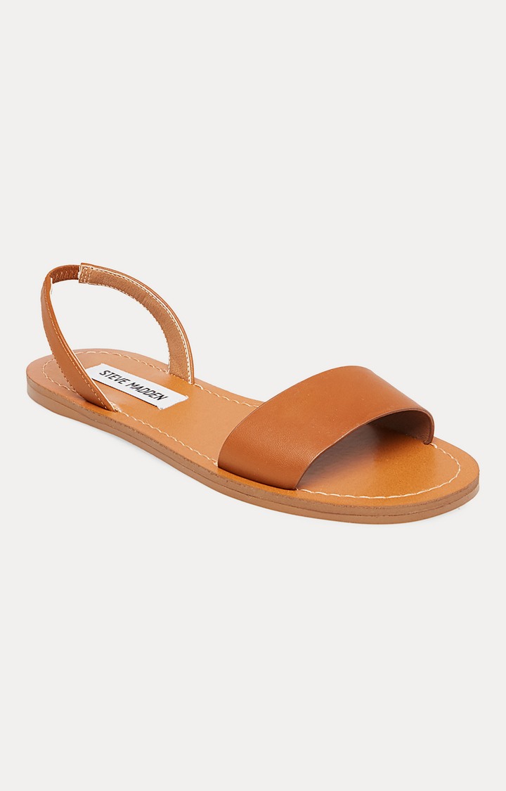 Steve madden cognac sandals deals