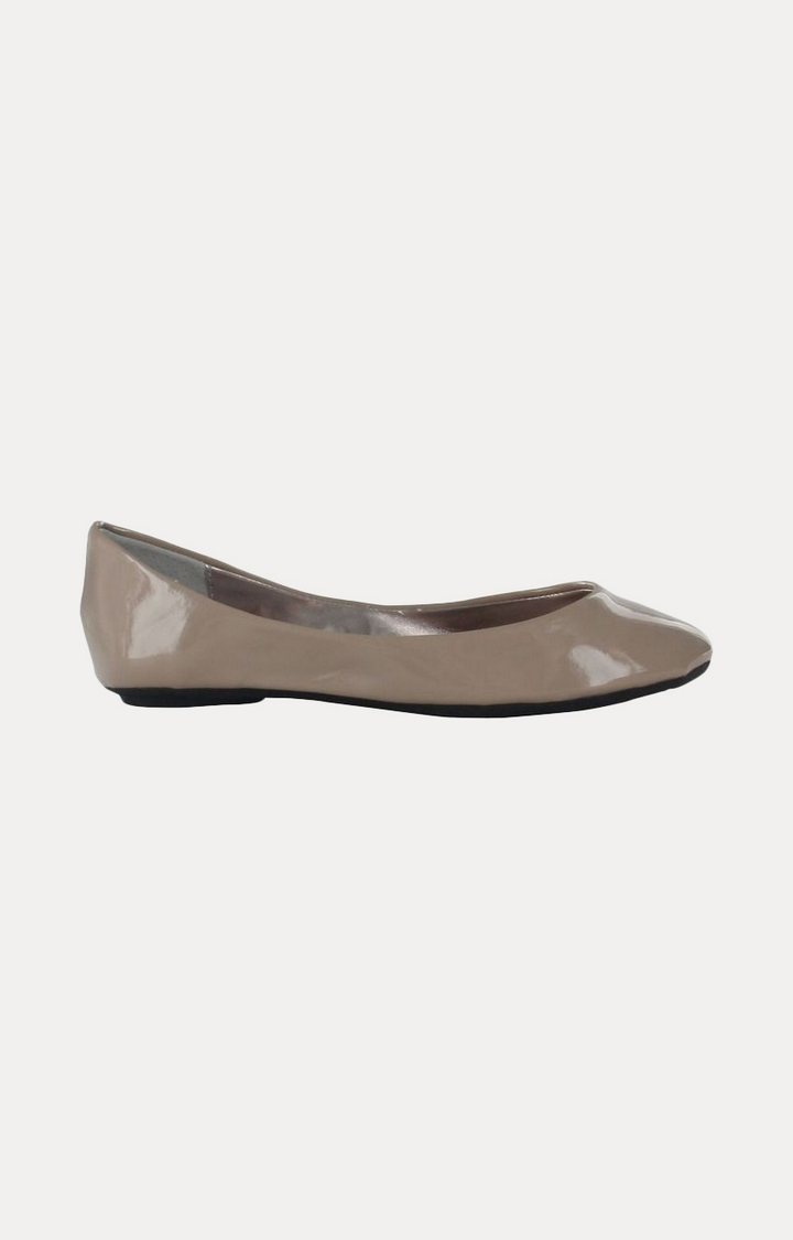 Pointed Grid Strappy Ballerina Grey main image 0