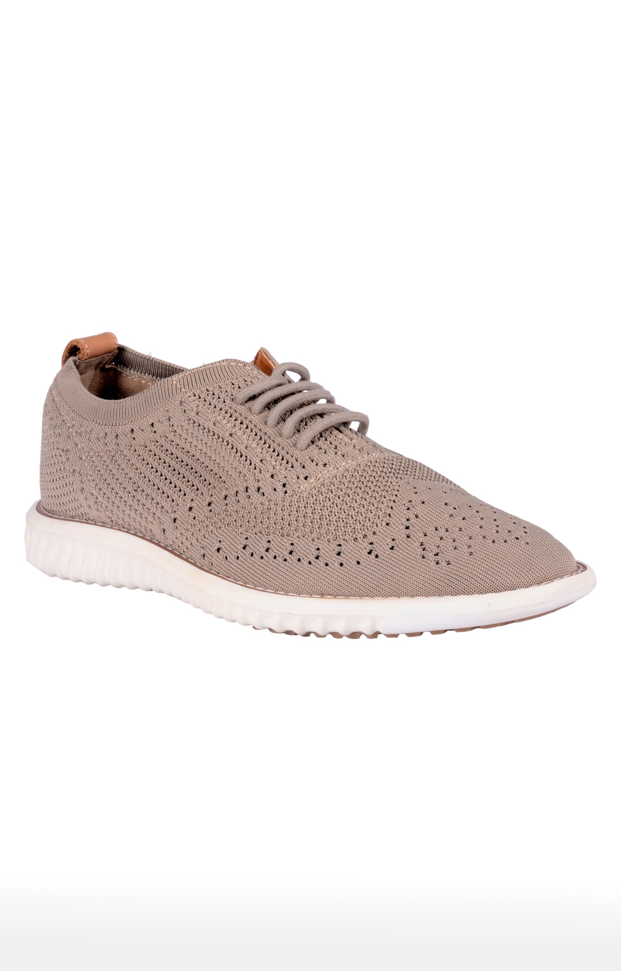 Taupe Casual Lace-ups