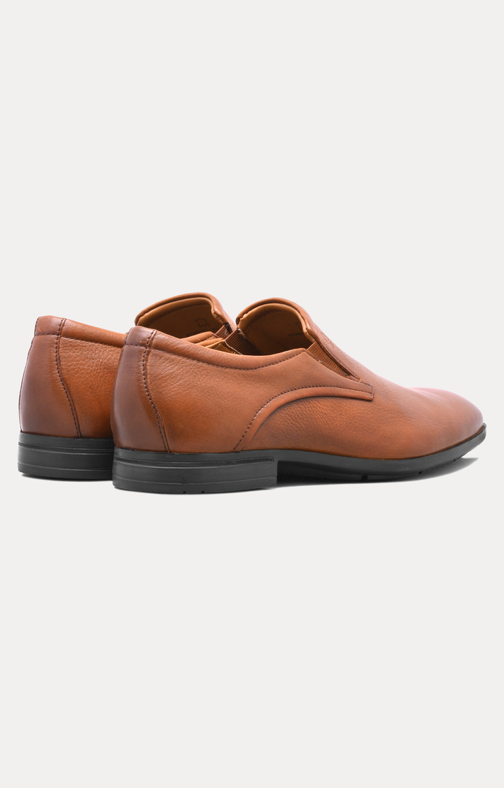 Tan Formal Slip-ons
