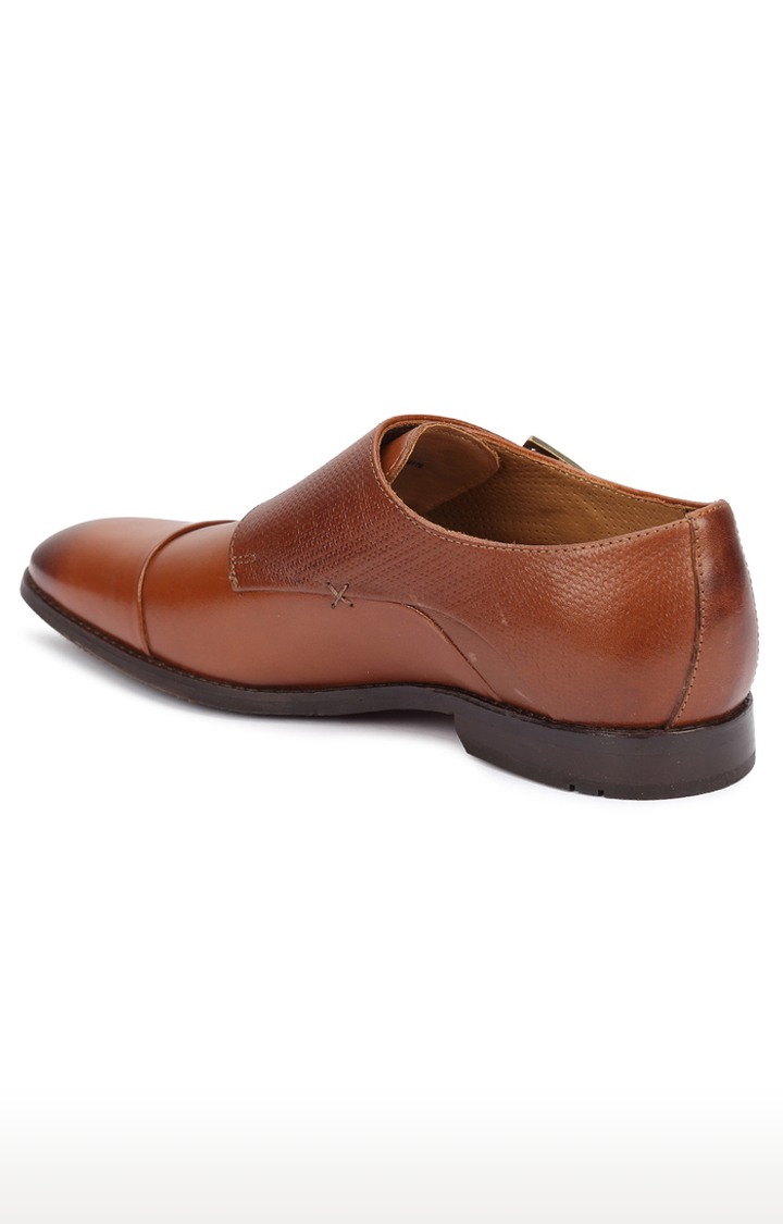 Tan Monk-strap Shoes