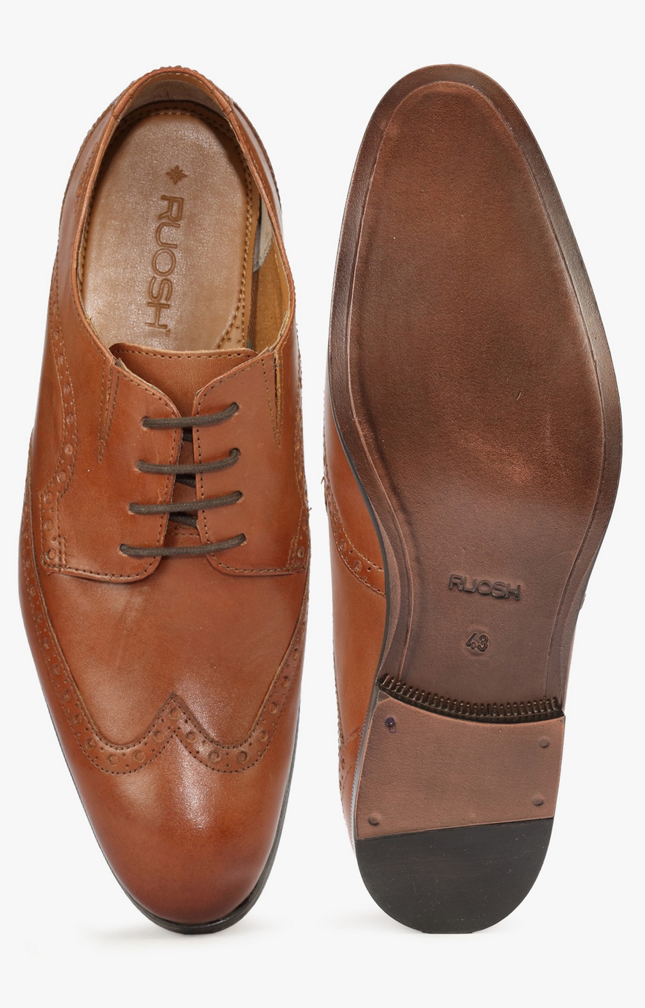 Ruosh | Tan Derby Shoes 4