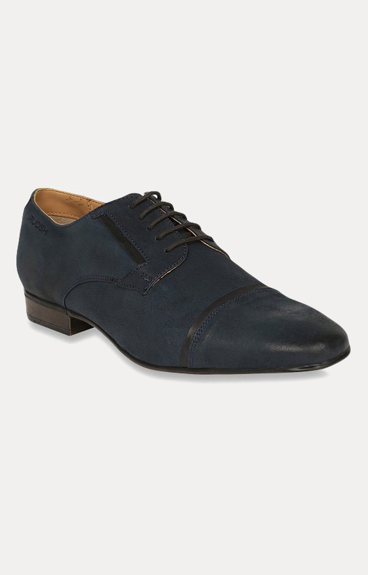 Navy Blue Derby Shoes