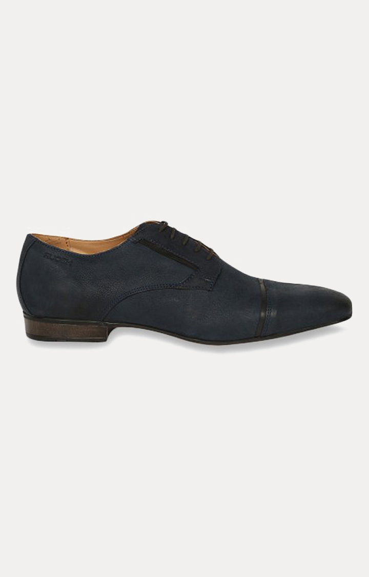 Navy Blue Derby Shoes
