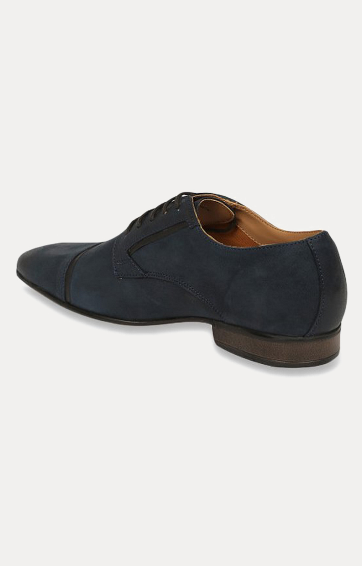 Navy Blue Derby Shoes