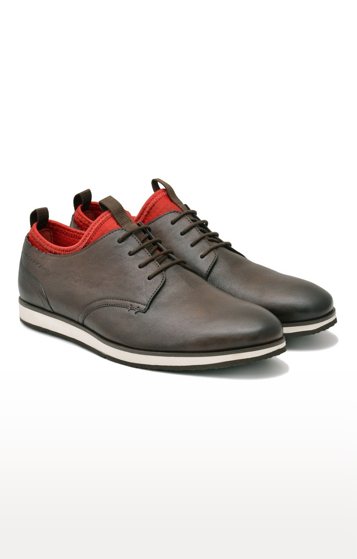 Brown Casual Lace-ups