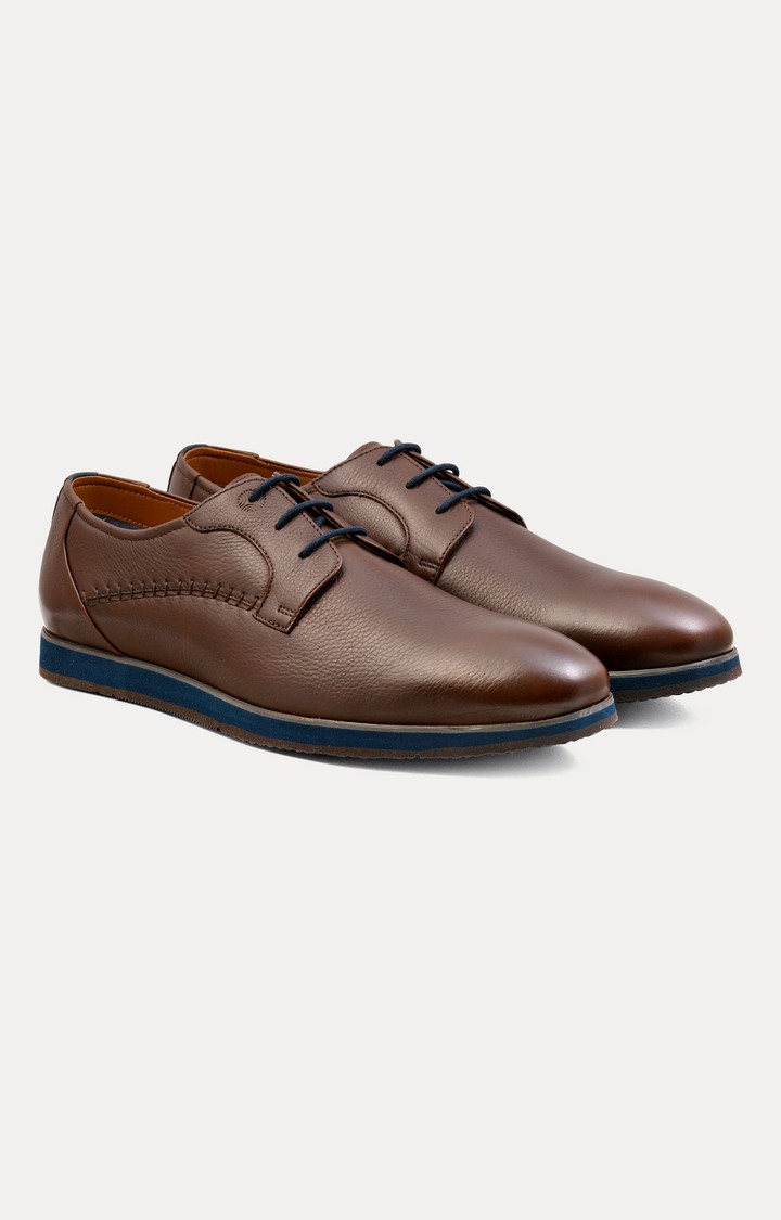 Brown Casual Lace-ups