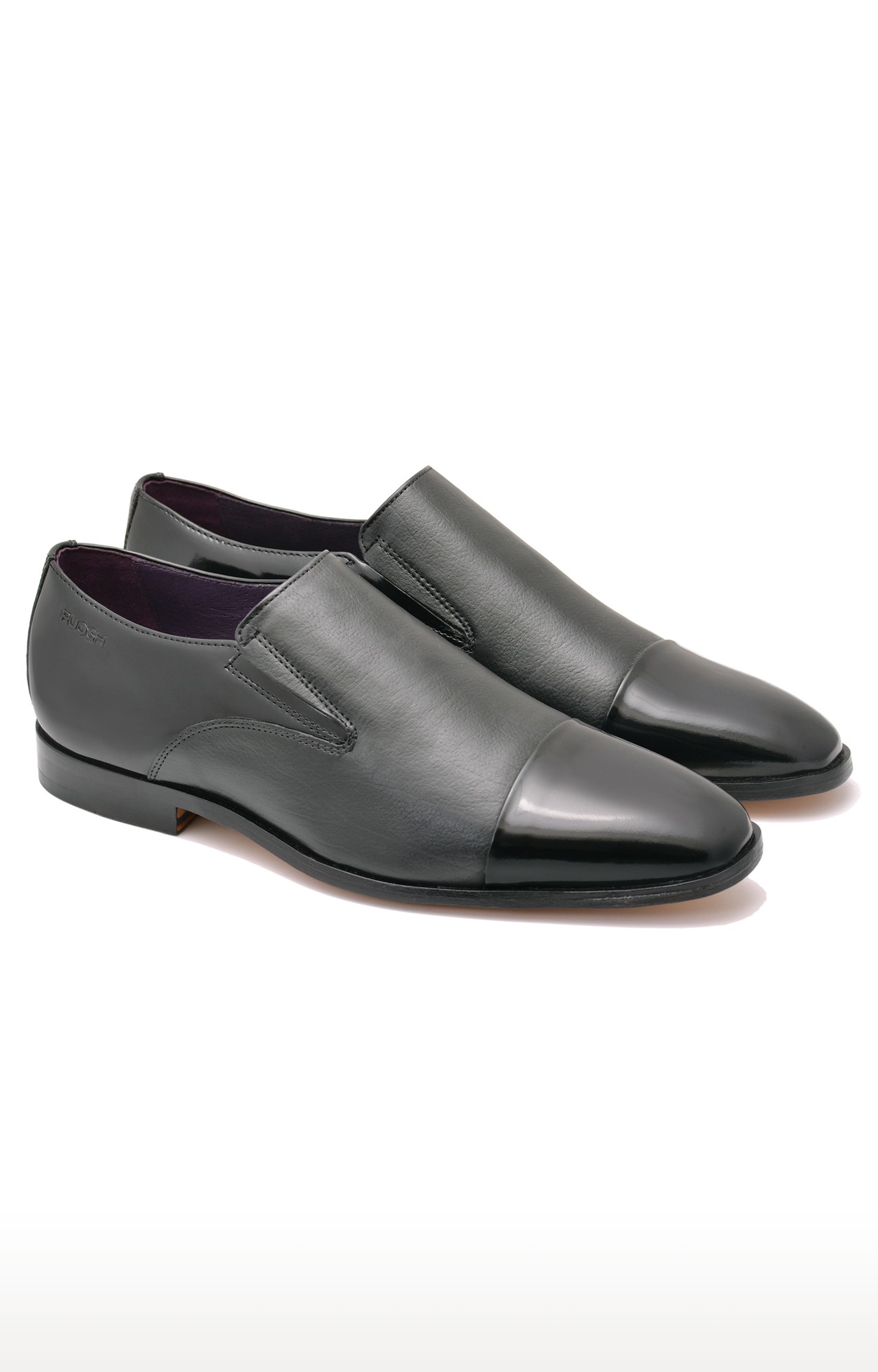 Ruosh black hot sale formal shoes