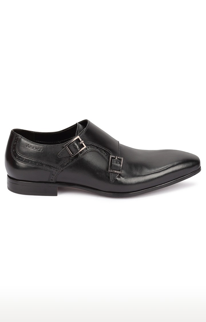 Black Monk-strap Shoes