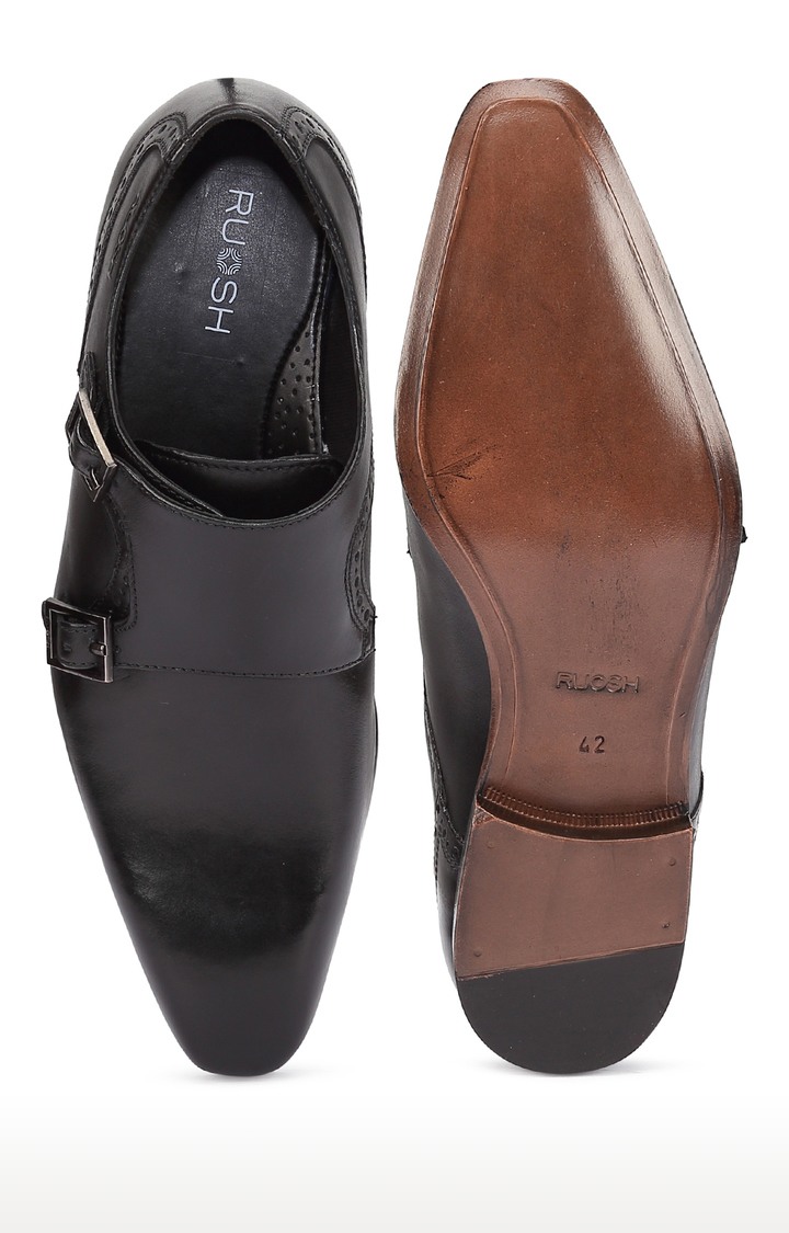 Black Monk-strap Shoes