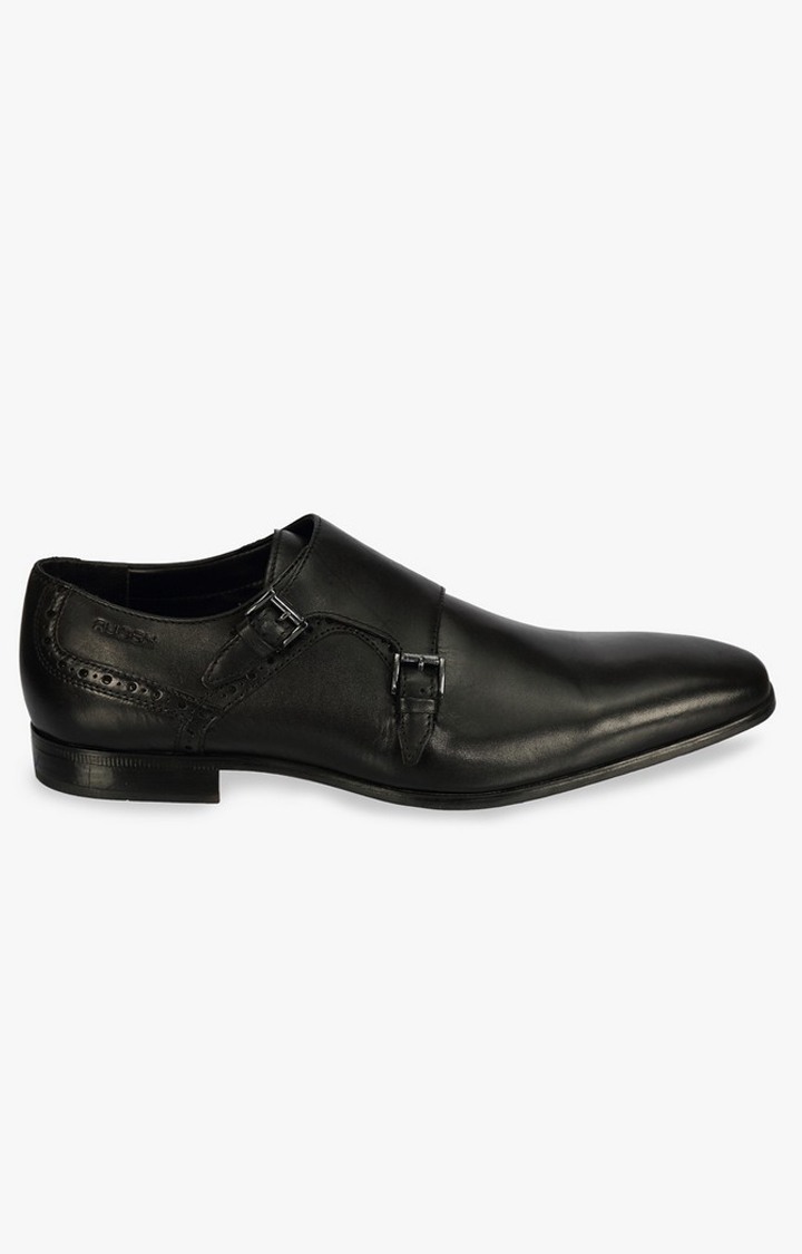 Black Monk-strap Shoes
