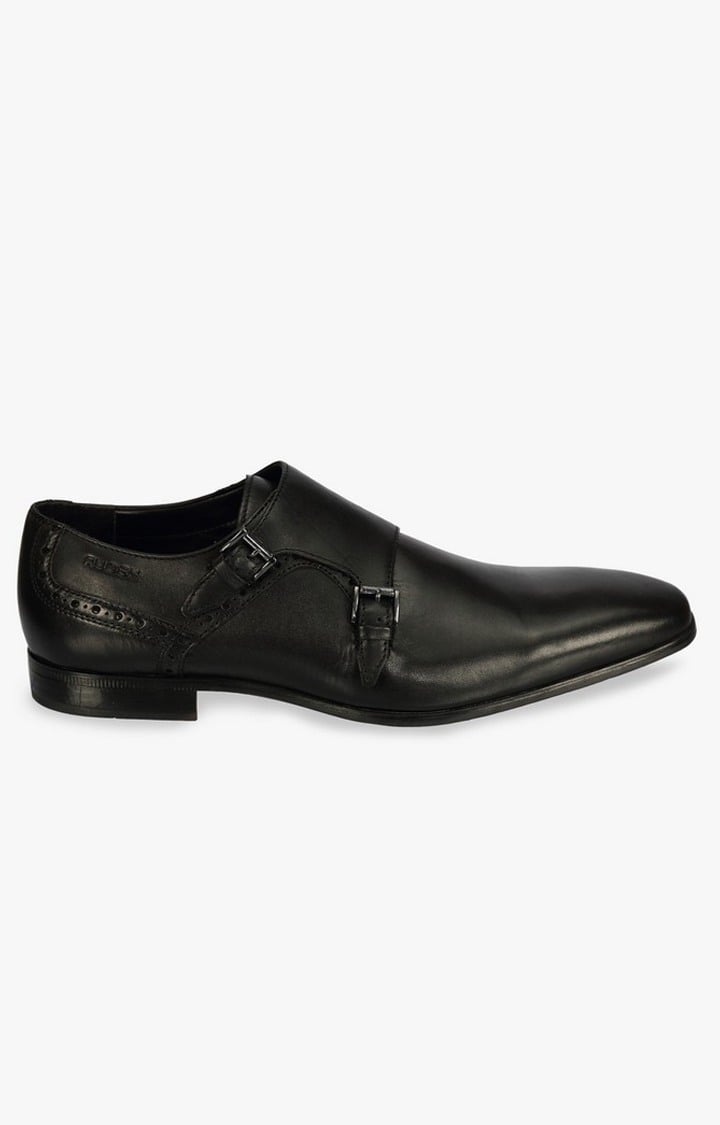 Black Monk-strap Shoes