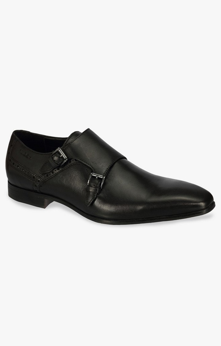 Black Monk-strap Shoes