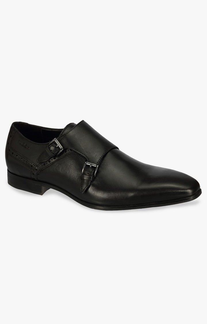 Black Monk-strap Shoes
