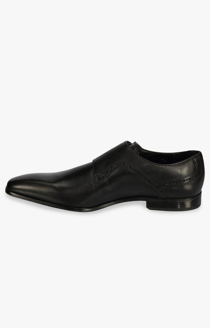 Black Monk-strap Shoes