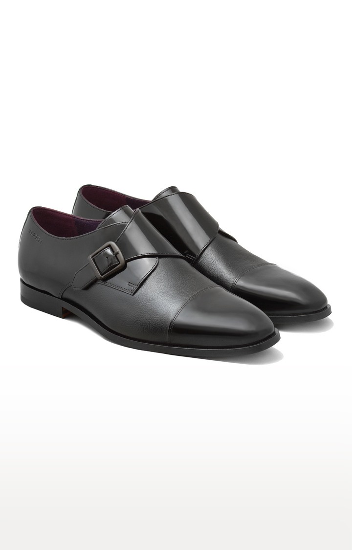 Black Monk-strap Shoes
