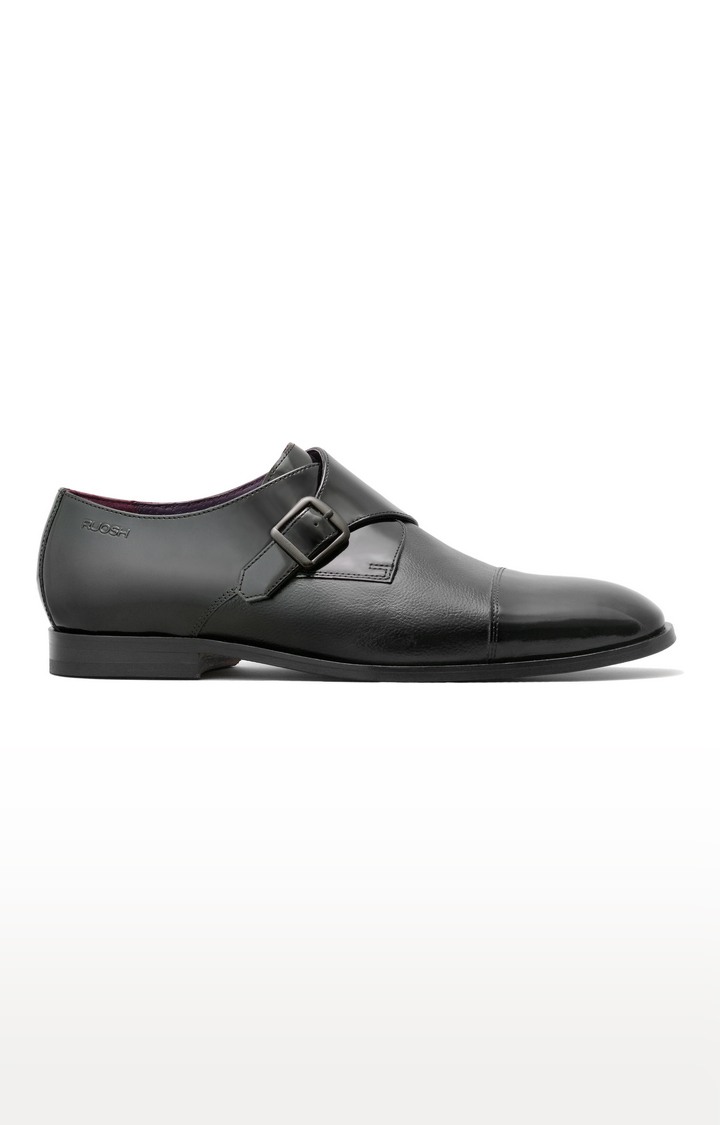 Black Monk-strap Shoes
