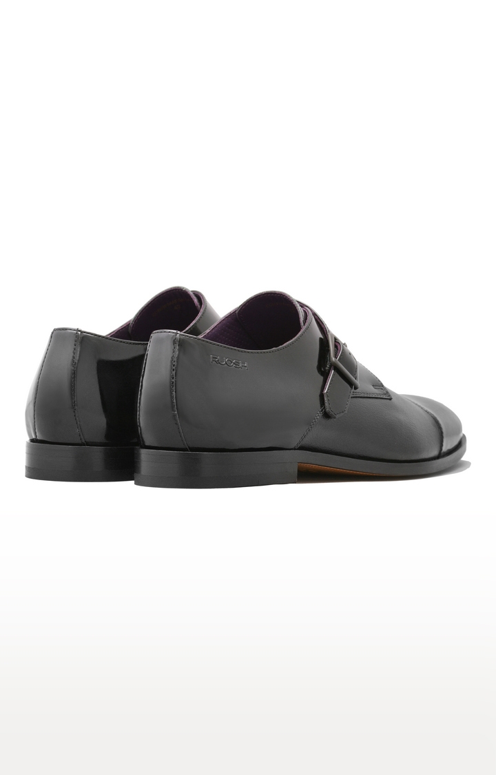 Ruosh | Black Monk-strap Shoes 2
