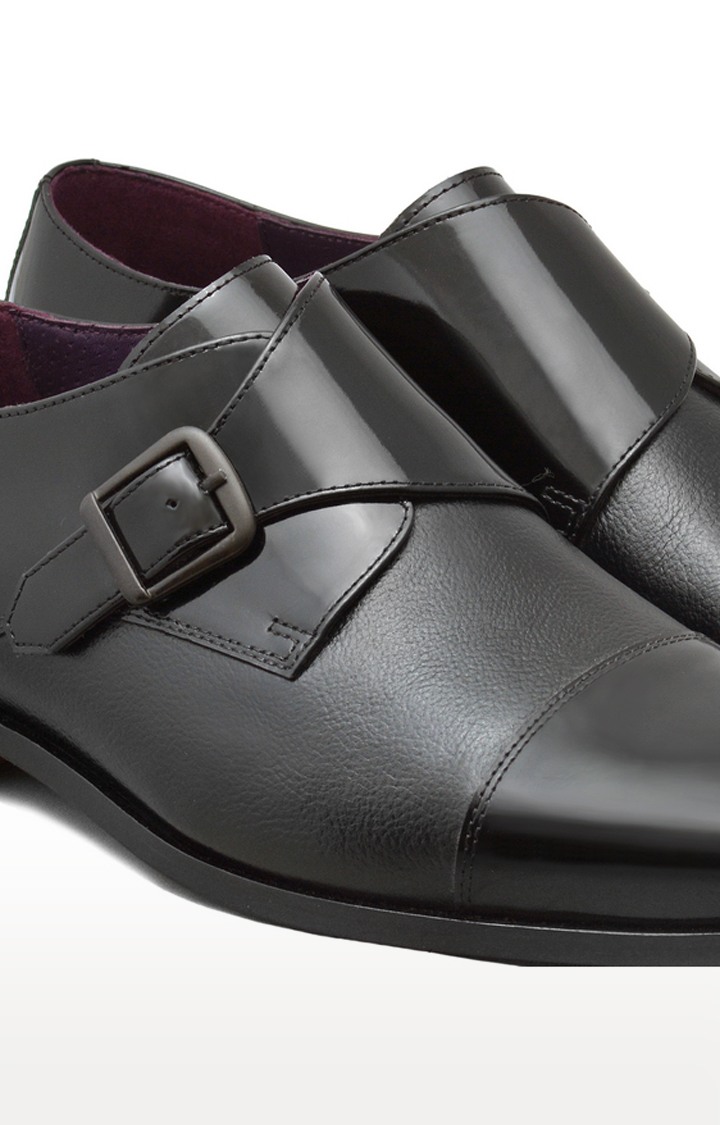 Black Monk-strap Shoes