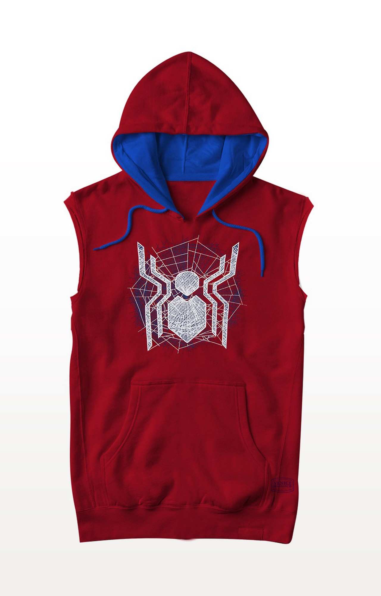 Red spider man sleeveless hoodie Clearance