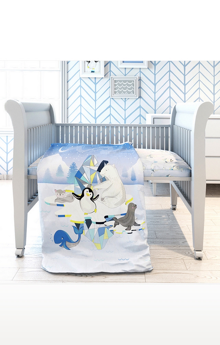 Mothercare | Fancy Fluff 7 Piece Organic Baby Cot Bedding Set - Arctic 1