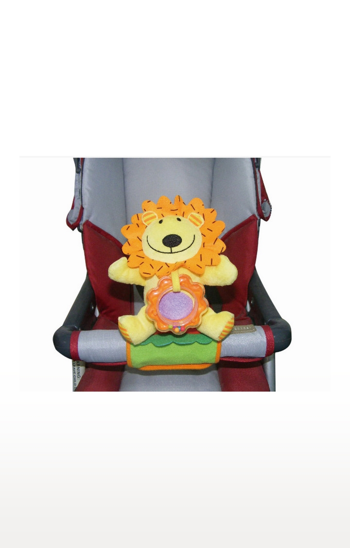 Mothercare | Biba Toys Leasy The Lion Stroller Bar Toy 1