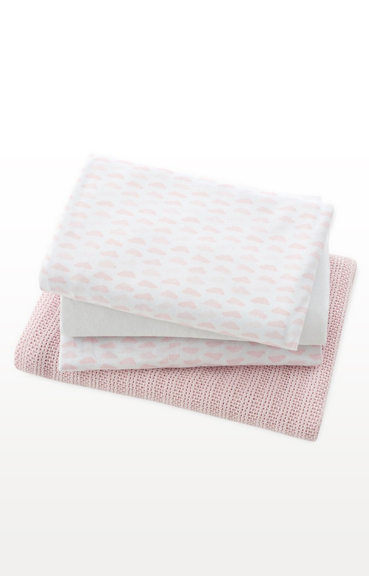 Cot Bed Starter Set - Pink