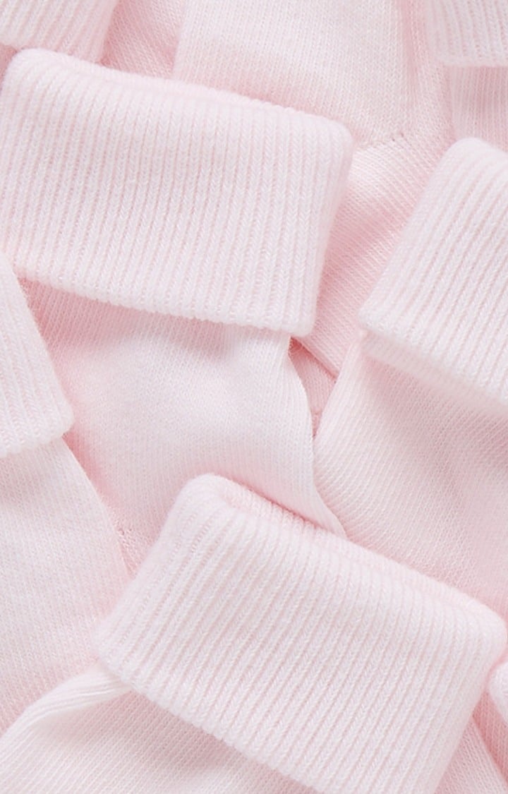 Pink Turn-Over-Top Socks - 5 Pack