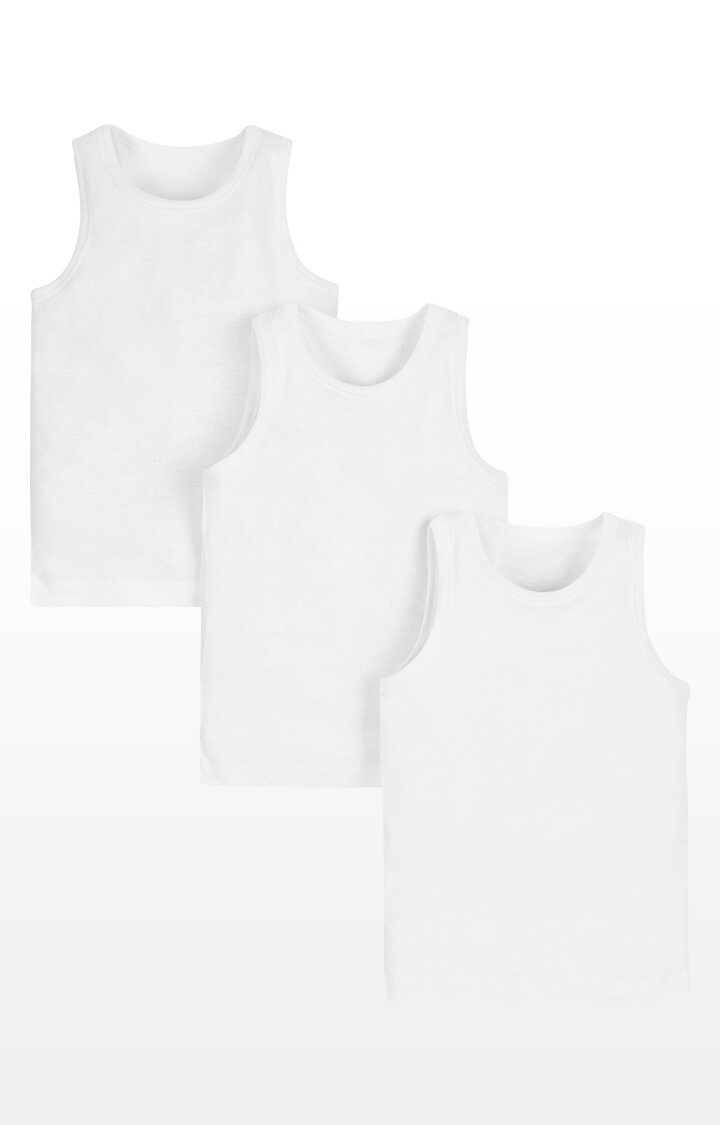 Mothercare | White Vests - Pack of 3 0