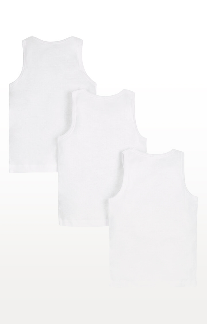 Mothercare | White Vests - Pack of 3 1