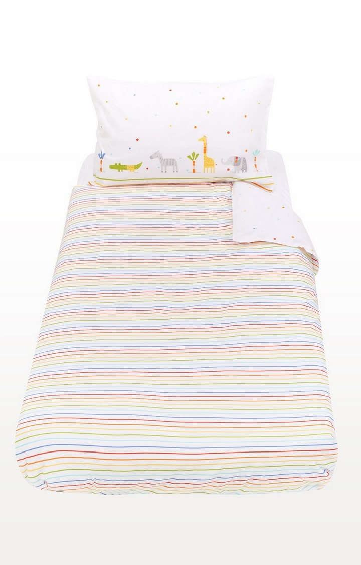 Mothercare | Multicoloureded Hello Friend Cot Bed Duvet Set 0