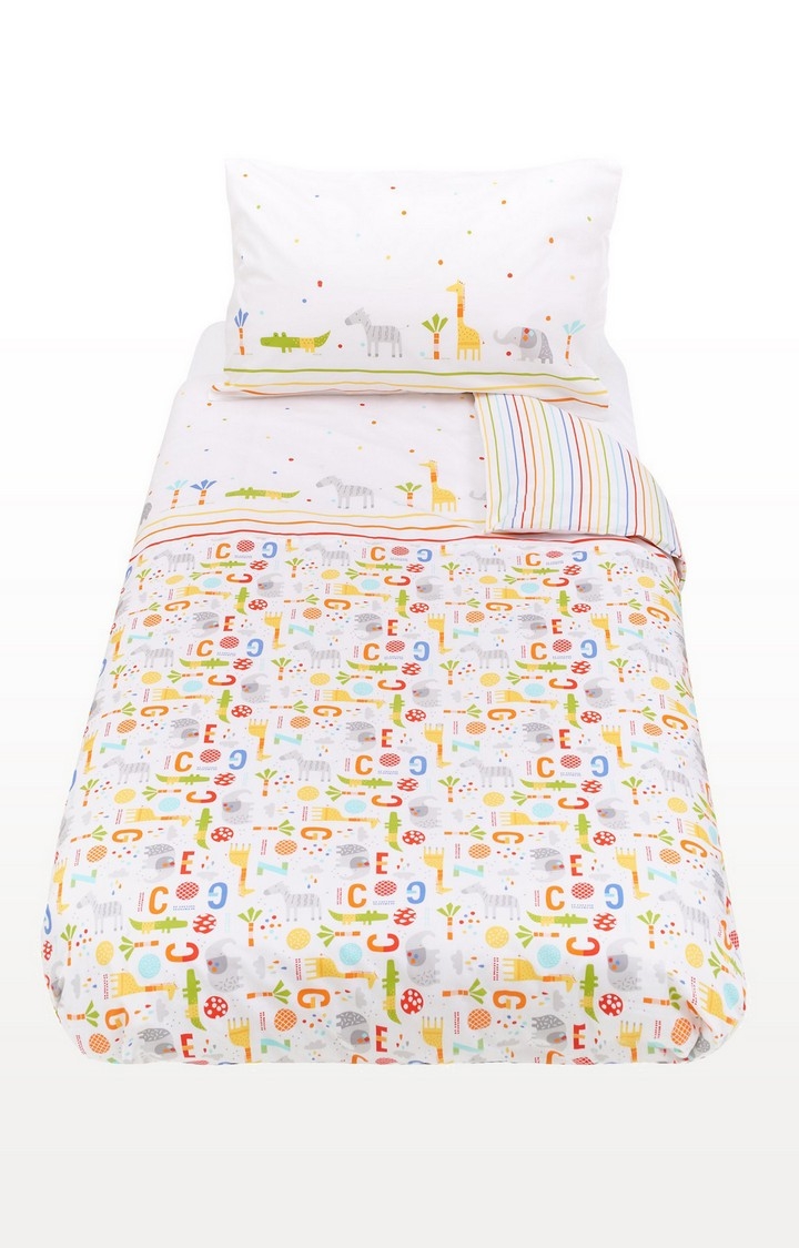Mothercare | Multicoloureded Hello Friend Cot Bed Duvet Set 1