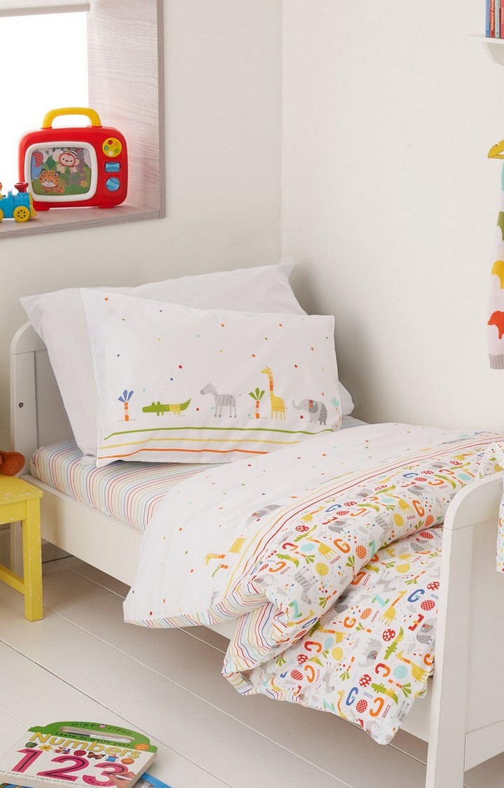 Mothercare | Multicoloureded Hello Friend Cot Bed Duvet Set 2
