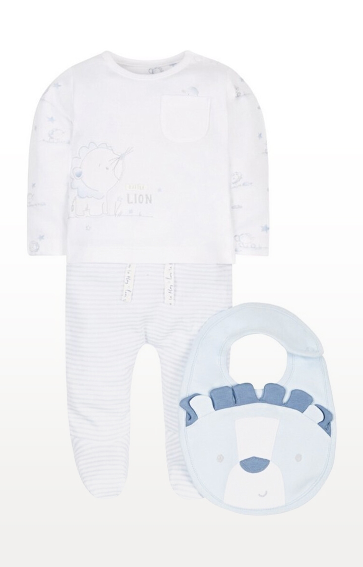 Mothercare | White Printed My First 3 Piece Set 0