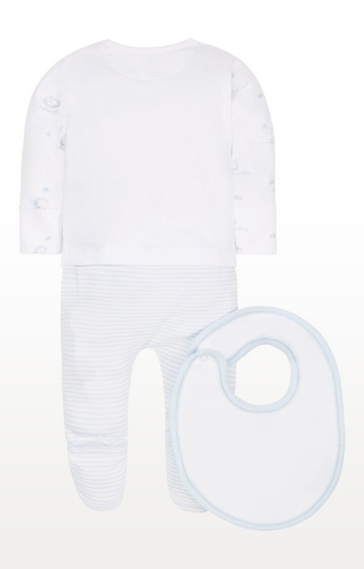 Mothercare | White Printed My First 3 Piece Set 1